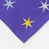 Colorful Star Pattern Fleece Deken (Hoek)