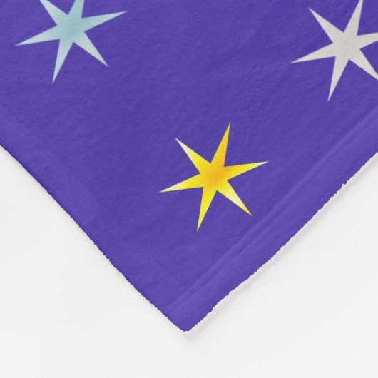 Colorful Star Pattern Fleece Deken (Hoek)