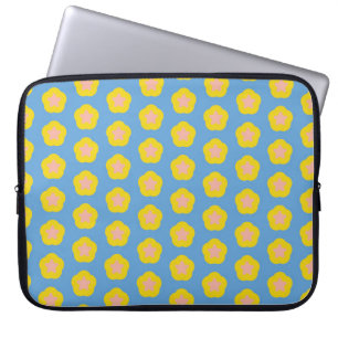 Colorful star pattern vintage backgroundabstract, laptop sleeve