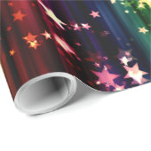 Colorful Star Sequence Cadeaupapier (Rol Hoek)