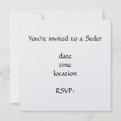 Colorful Star van David Seder Invitation Kaart (Achterkant)