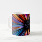 Colorful starburst explosie koffiemok (Voorkant links)