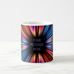 Colorful starburst explosie koffiemok