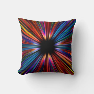 Colorful starburst explosie kussen