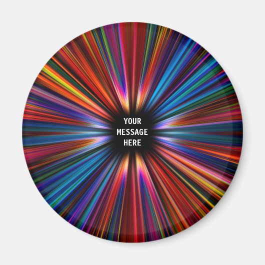 Colorful starburst explosie magneet (Voorkant)