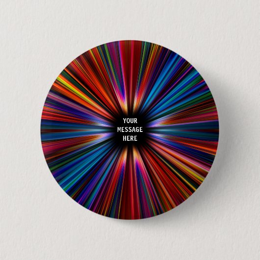 Colorful starburst explosie ronde button 5,7 cm (Voorkant)