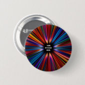 Colorful starburst explosie ronde button 5,7 cm (Voorkant /achterkant)