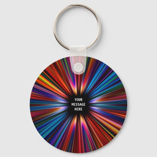 Colorful starburst explosie sleutelhanger (Voorkant)