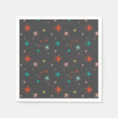 Colorful Starburst Fun Holiday Nieuwjaar Eve Parti Servetten (Voorkant)