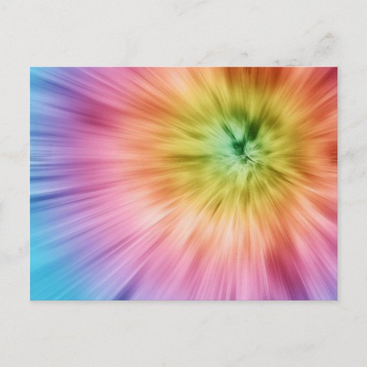 Colorful Starburst Tie Dye Briefkaart (Voorkant)