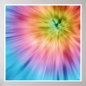 Colorful Starburst Tie Dye Poster (Voorkant)