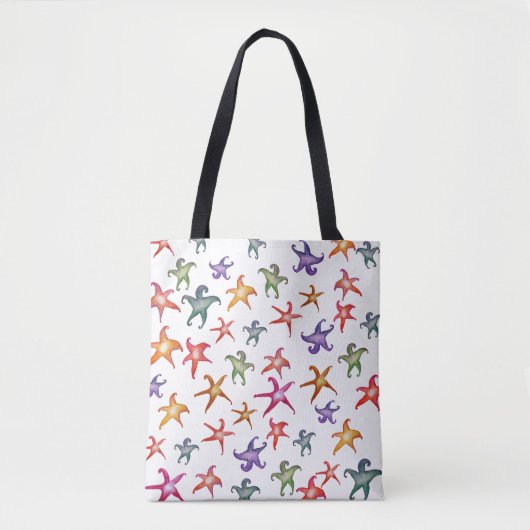 Colorful Starfish, Zee sterren Art Tas (Voorkant)