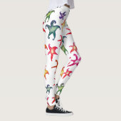 Colorful Starfish, Zee sterren Leggings (Rechts)
