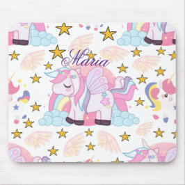 Colorful Starry Unicorn Magical Custom Name Muismat