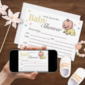 Colorful Stars Gender Neutral Baby Shower Kaart