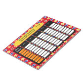 Colorful Stars Homework Assignatie Notitieblok (Schuin)