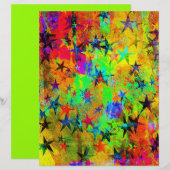 Colorful stars origami paper (Voorkant / Achterkant)