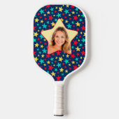 Colorful Stars Pickleball Star Player - Aangepaste Pickleball Paddle (Achterkant)