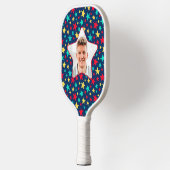 Colorful Stars Pickleball Star Player - Aangepaste Pickleball Paddle (Links)