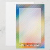 Colorful Stationery Briefpapier (Voorkant / Achterkant)