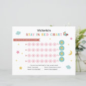 Colorful Stay in Bed Bedtime Chart for Children (Staand voorkant)