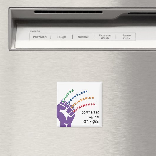 Colorful STEM GIRL Magneet (Insitu (Vaatwasser))