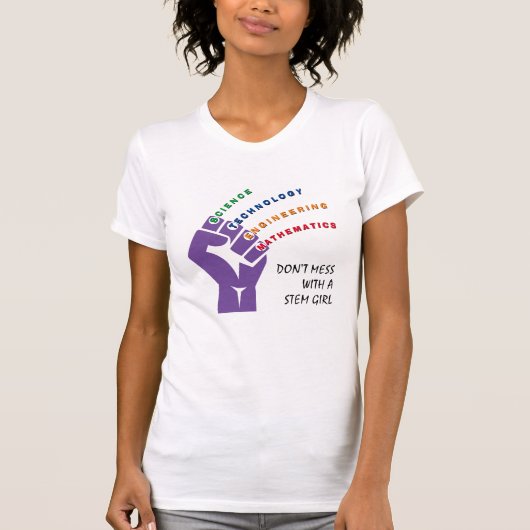 Colorful STEM GIRL T-shirt (Voorkant)