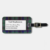 Colorful Stephenson Tartan Bagagelabel (Voorkant horizontaal)