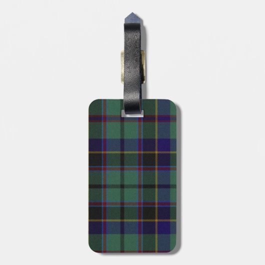 Colorful Stephenson Tartan Bagagelabel (Achterkant verticaal)
