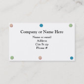 Colorful Stip Business Card Template Visitekaartje (Achterkant)