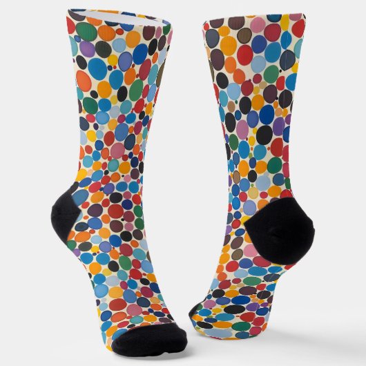 Colorful Stippen Patroon Sokken (Gebogen)