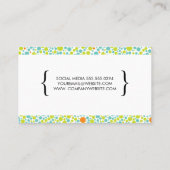 Colorful Stippen Patroon Visitekaartje (Achterkant)