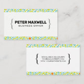 Colorful Stippen Patroon Visitekaartje (Voorkant / Achterkant)