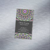 Colorful Stone Mandala Magnetisch Visitekaartje (Voorbeeld)