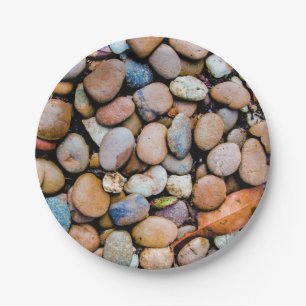 Colorful Stones Rocks Pebbles Papieren Bordje