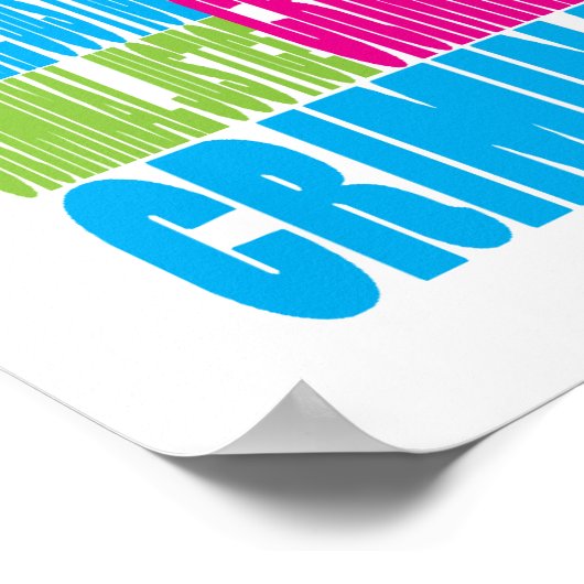 Colorful Strafrecht Poster (Hoek)