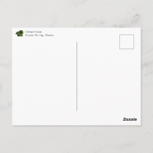 Colorful Stream Briefkaart (Achterkant)