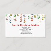 Colorful Streamers QR Code Foto Professional Visitekaartje (Voorkant)