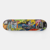Colorful Street Art Graffiti Skateboard (Horizontaal)