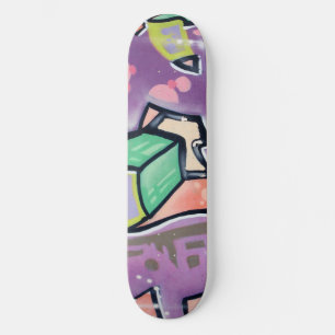 Colorful Street Art Paars Persoonlijk Skateboard