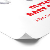 Colorful Strike Up Bowling Baby Shower Welcome Poster (Hoek)