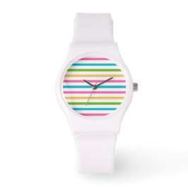 Colorful Stripe Beach eWatch Horloge