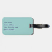 Colorful Stripe Monogramed Bagagelabel (Achterkant horizontaal)