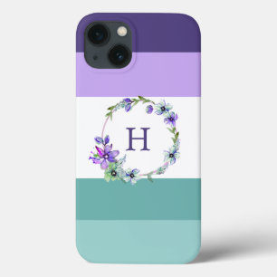 Colorful Stripe Monogrammed Hoesje-Mate iPhone Cas Case-Mate iPhone Case