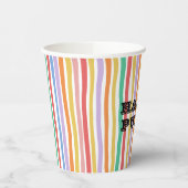 Colorful Stripe  Papieren Bekers (Links)