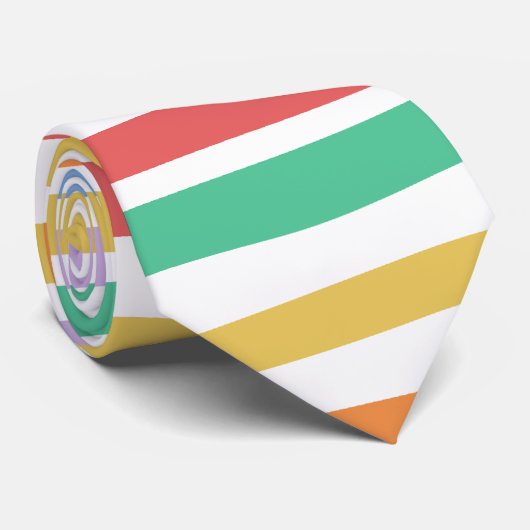 Colorful Stripe  Stropdas (Opgerold)