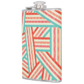 Colorful Striped Abstract Patroon Heupfles (Links)