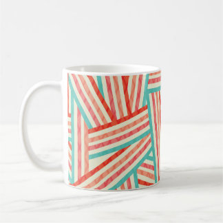Colorful Striped Abstract Patroon Koffiemok