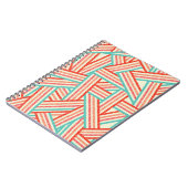 Colorful Striped Abstract Patroon Notitieboek (Linkerzijde)