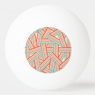 Colorful Striped Abstract Patroon Pingpongbal
